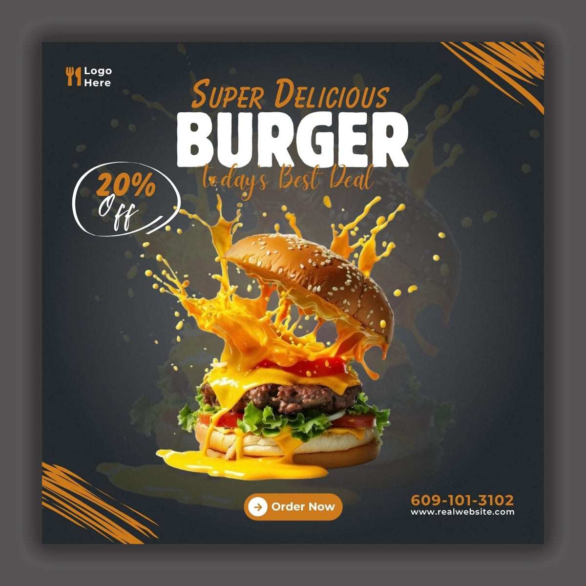 Fast Food Promotion Banner