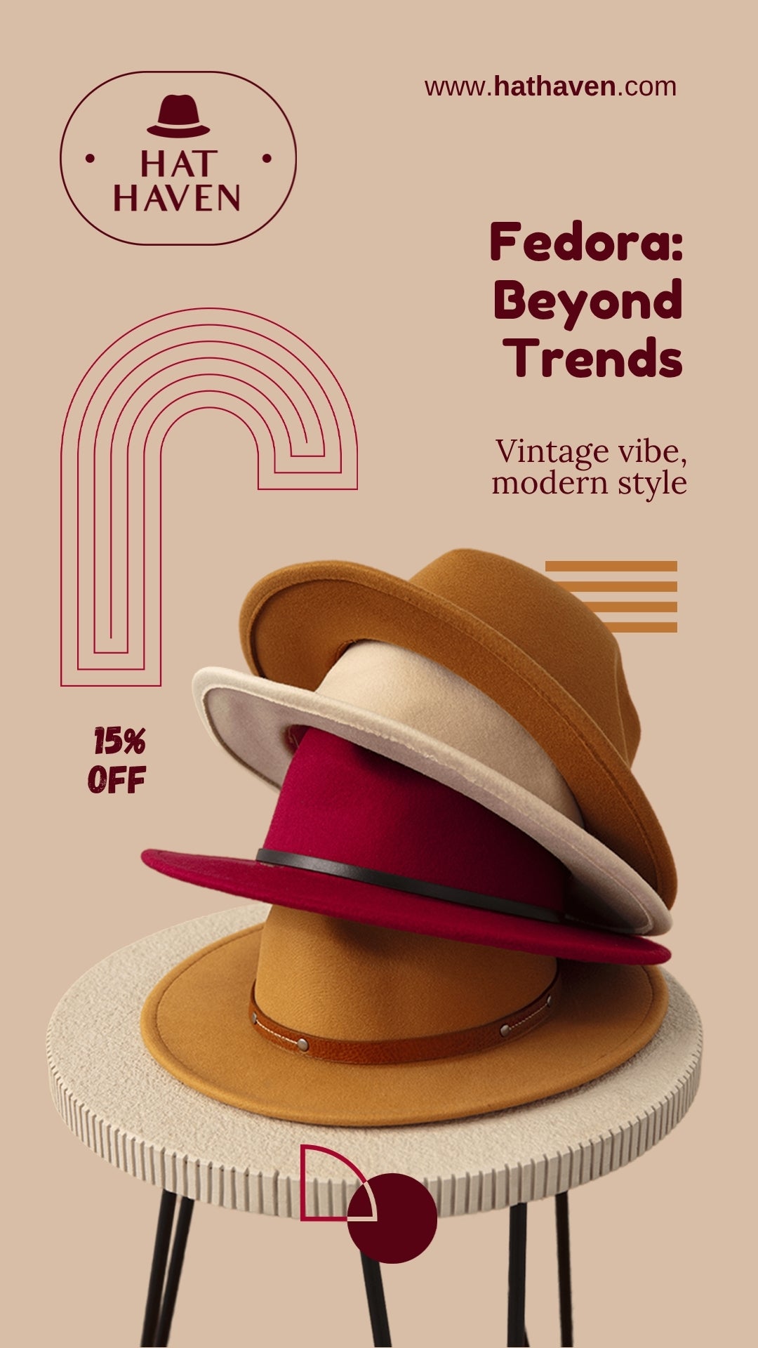Fedora Finesse Hat Catalog Design