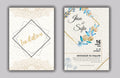 Classic Floral Wedding Invitation Card