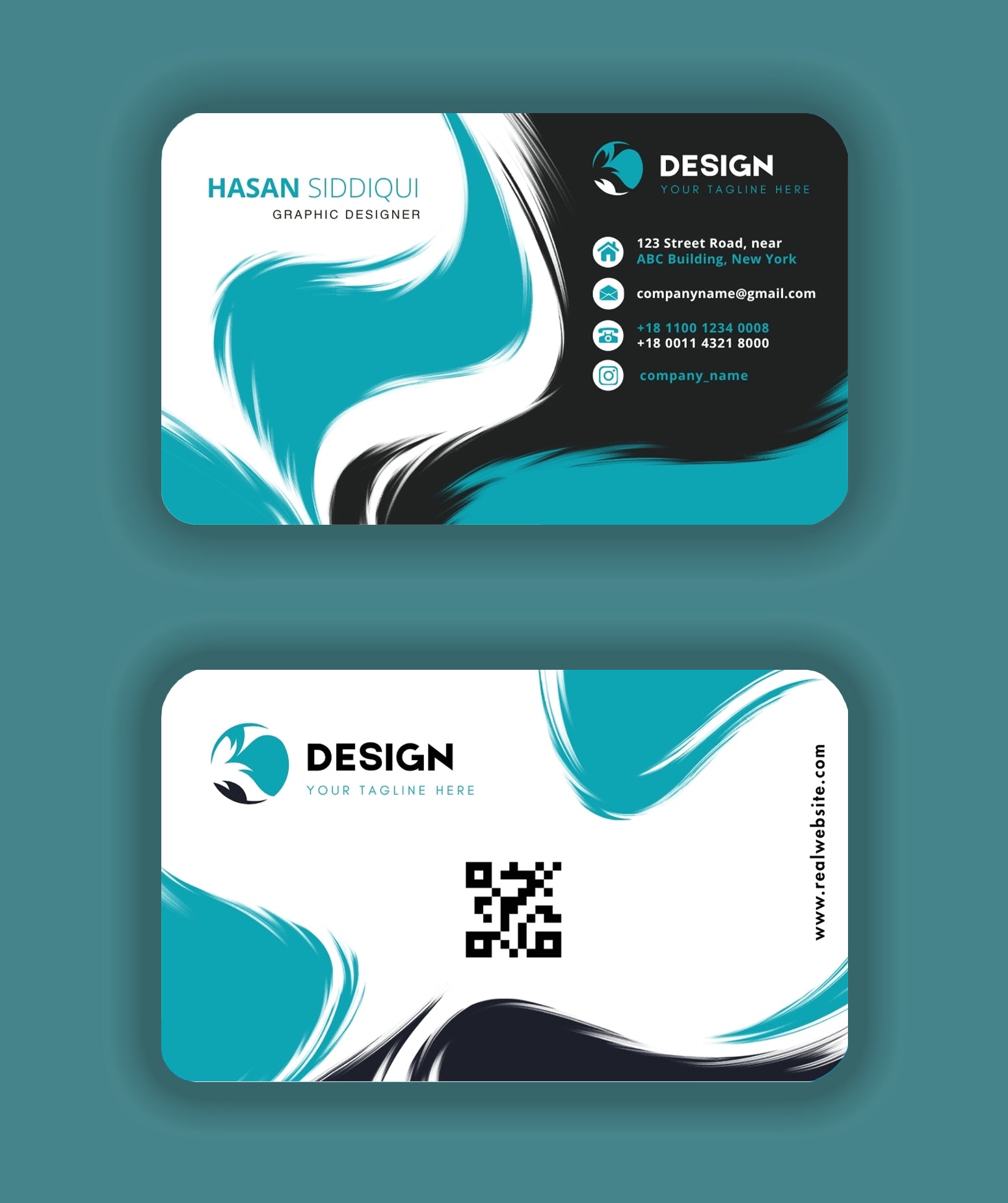 Brush Stroke Business Card