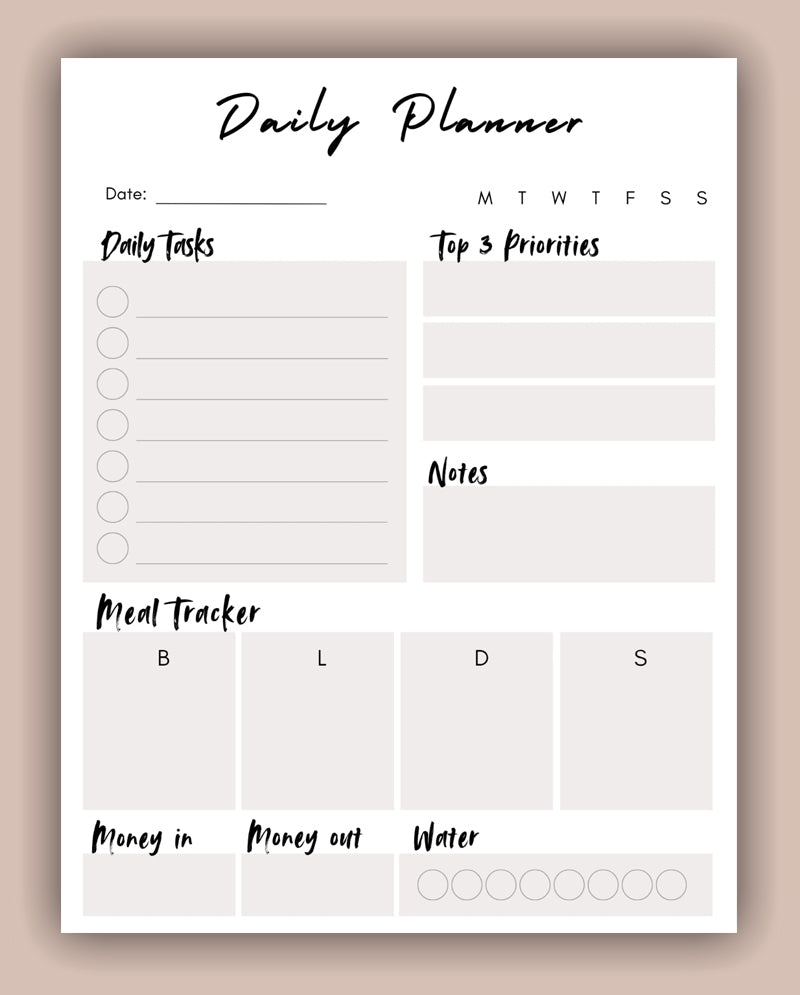 Daily Life & Wellness Planner