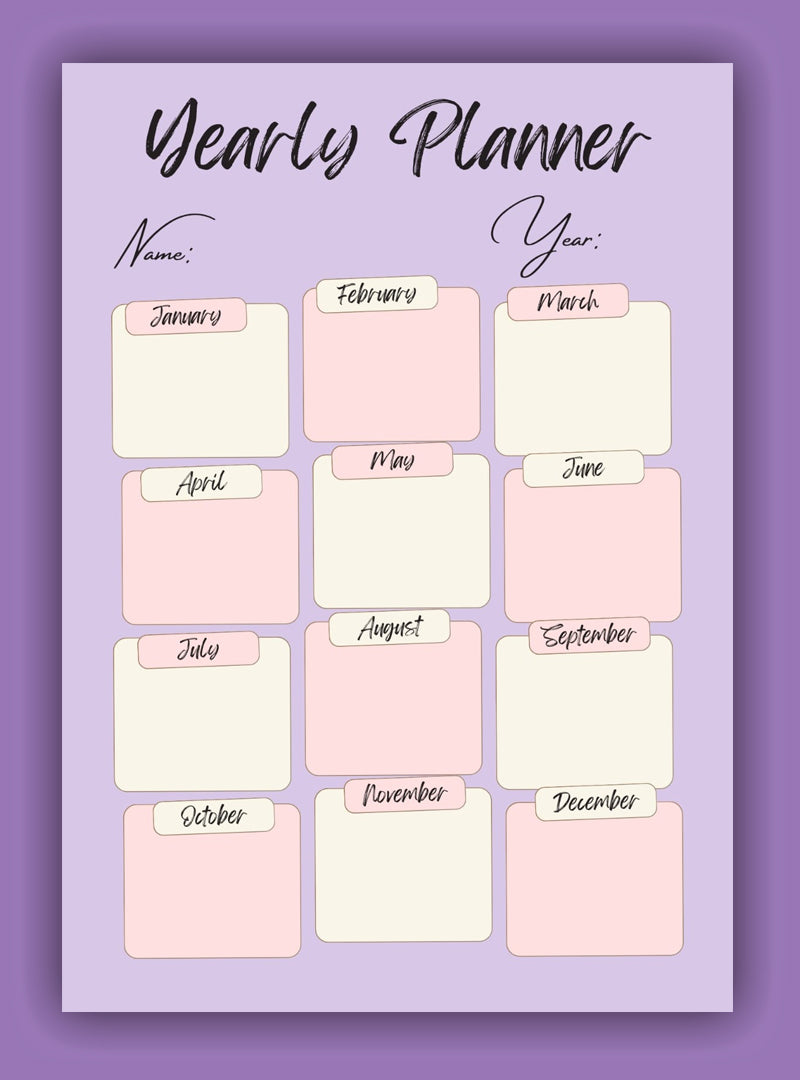 Annual Goal & Event Tracker