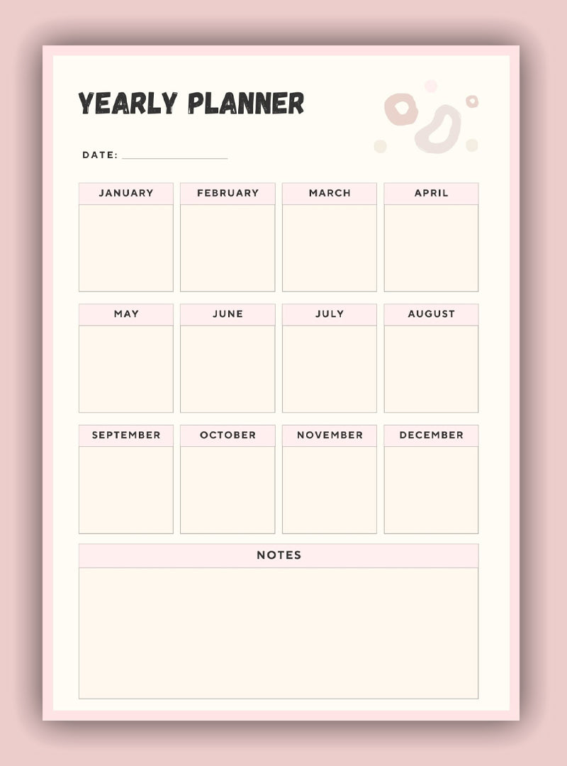 Annual Goal Setting Planner
